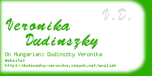 veronika dudinszky business card